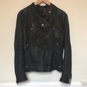 Genuine Leather Moto Jacket
